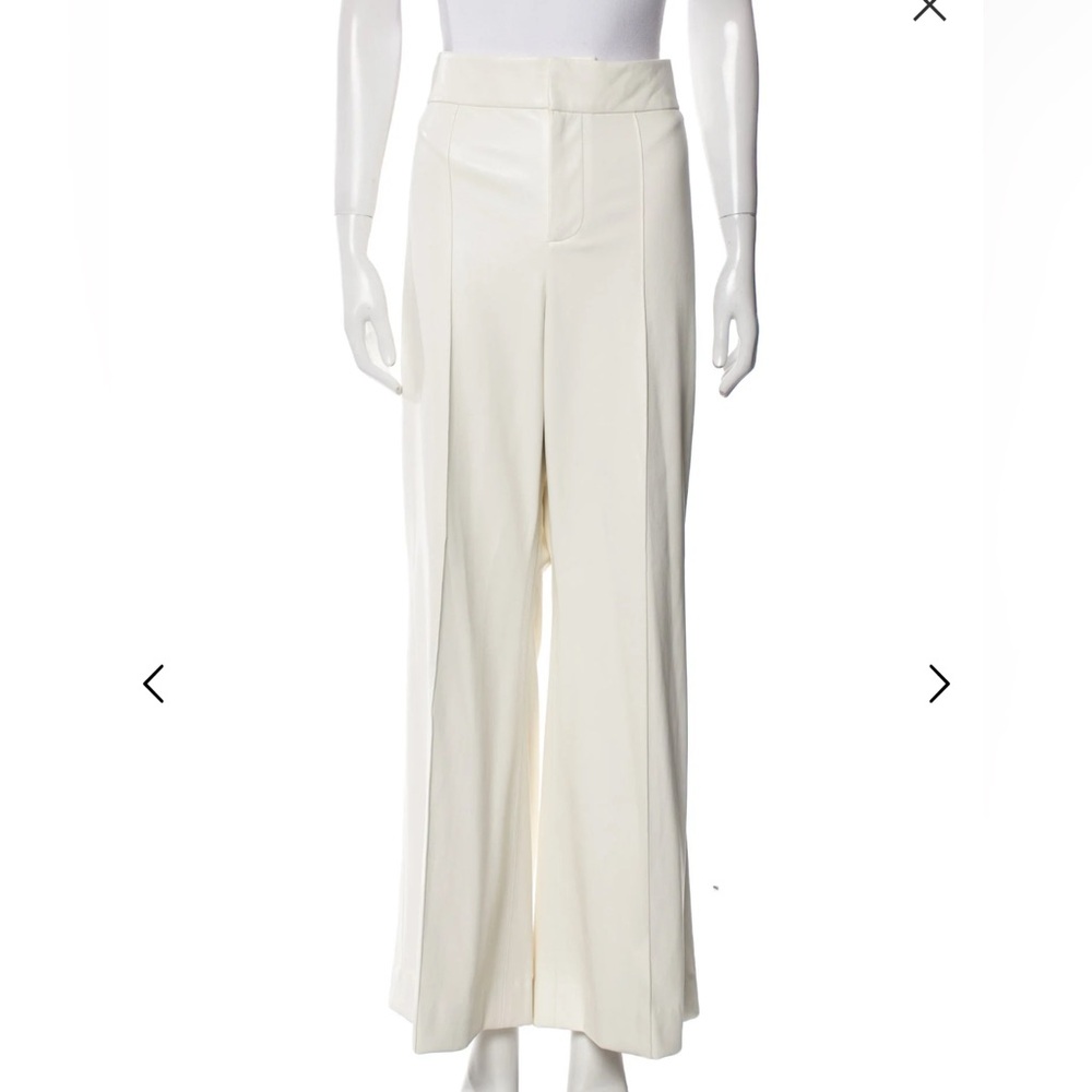 Alice + Olivia Cream Wide Leg Pants